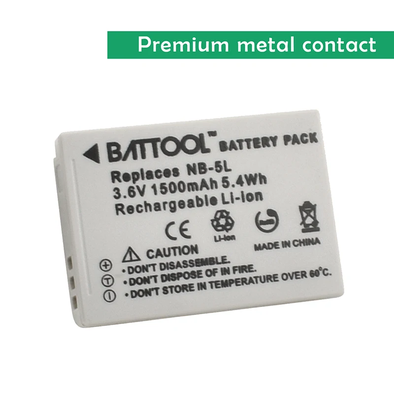 Аккумулятор Аккумуляторный BATTOOL 1500 мАч для Canon S100 SX210 SX220 SX230 HS SD800 SD850 SD900 SD950 IS SD970 SD990