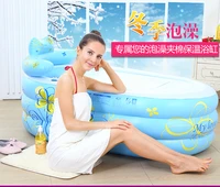 new arrival 135x75x70cm heat preservation thickening medium inflatable bathtub folding bathtub tub bath bucketkids poolspa tub