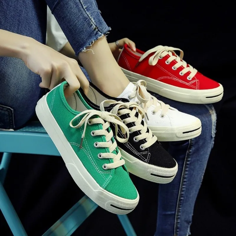 Женские вулканизированные кроссовки повседневная обувь из джинсовой ткани