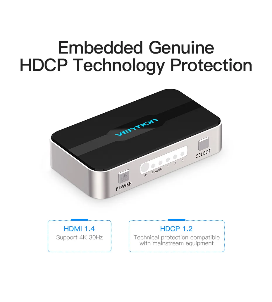 Vention 3 входа 1 выход HDMI переключатель HDMI разветвитель HDMI кабель с аудио для xbox PS3 Smart HD 1080P HDMI 5 вход 1 выход