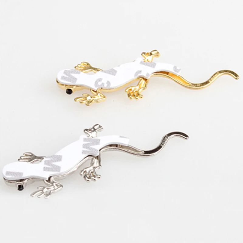 3D Автомобильная наклейка металлическая стена из сплава Ящерица Геккон