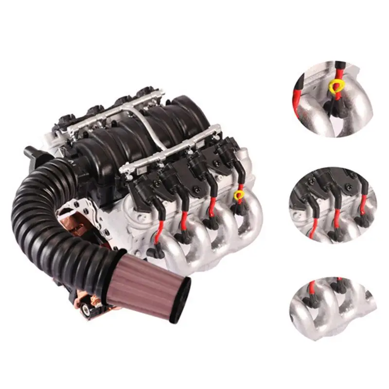 DJC-0641 LS3 V8 6.2L крышка двигателя вентилятор радиатора для 1/10 TRX4 D90/110/130 Запчасти