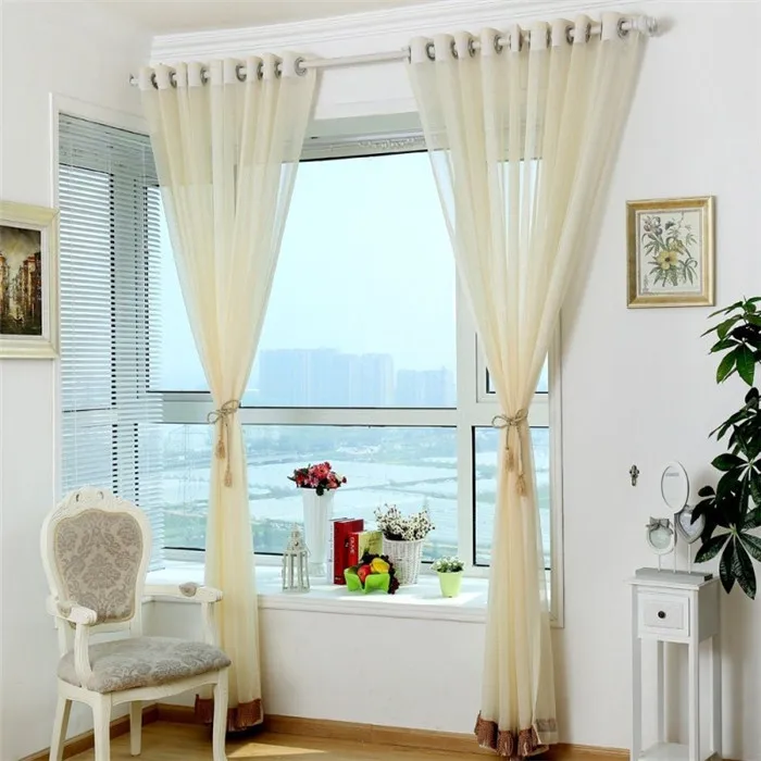 Бесплатная доставка высококачественные оконные прозрачные тюлевые шторы для