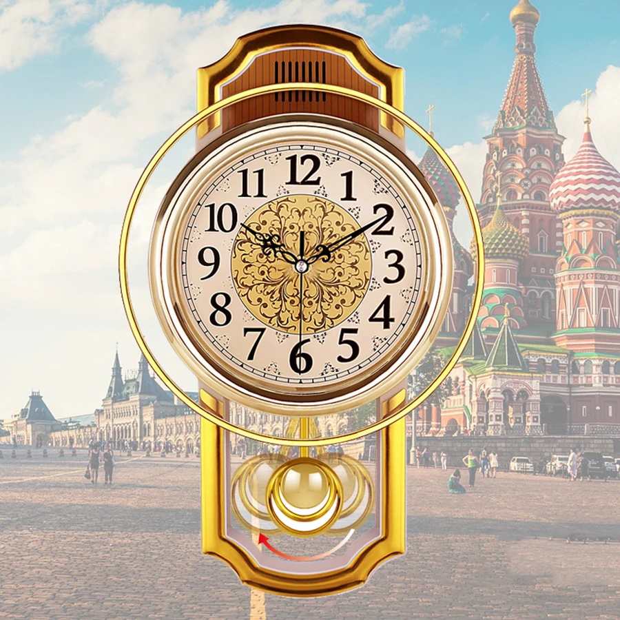 Винтажные маятниковые настенные часы, домашний декор, бесшумные часы,, часы в стиле потертый шик, часы для дома 50Q082