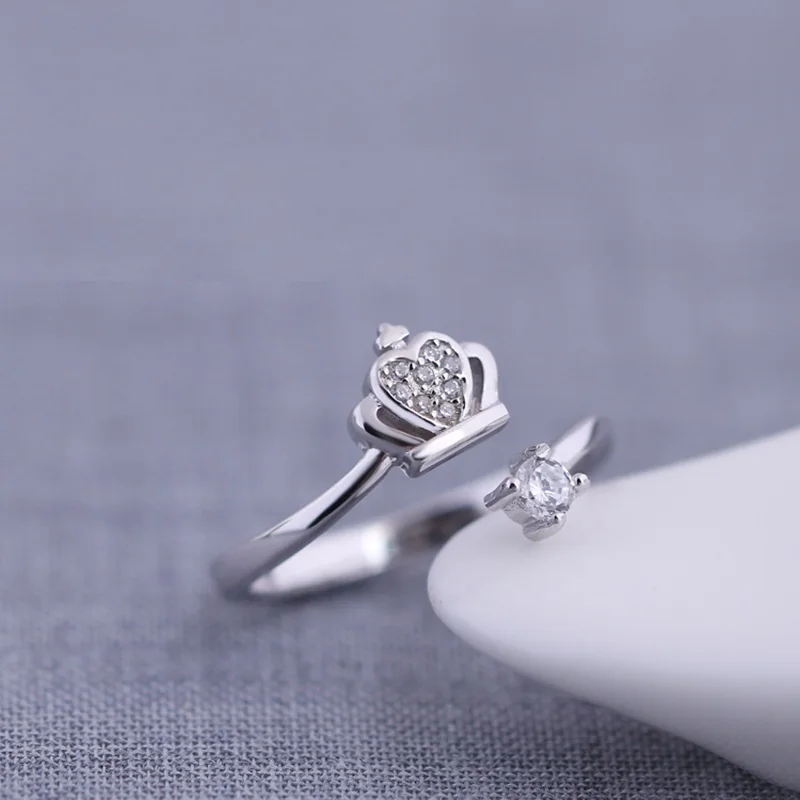 MIESTILO Claddagh Корона Крест 925 Стерлинговое Серебро обещание кольцо | Ирландский
