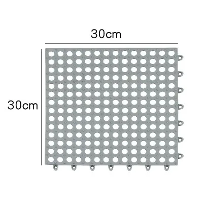 Светло-серый 30x30 см, 1 шт., коврик для ванной комнаты, пластиковый коврик для ванной, Противоскользящий коврик, бытовые коврики для ванной комнаты, коврики для туалета, коврик для стиральной машины - Цвет: Светло-серый