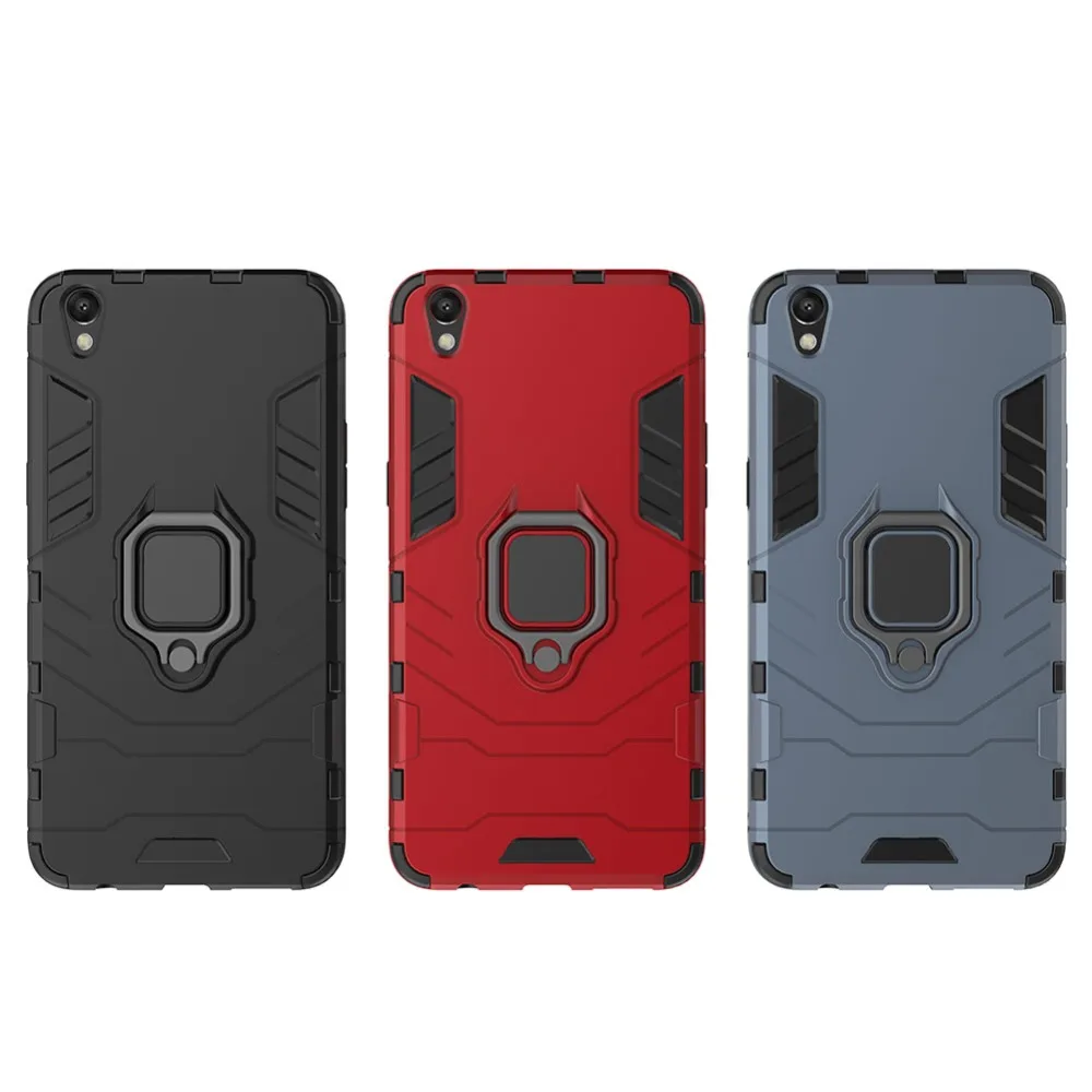 Противоударный армированный чехол для OPPO R9 Plus держатель с кольцом на палец Plustm A 6