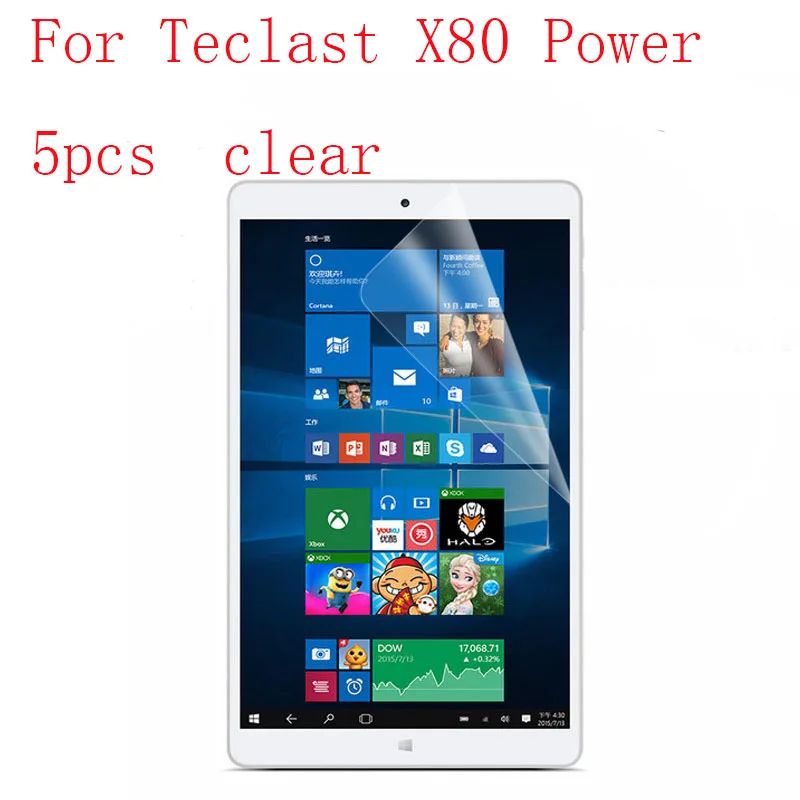 Прозрачная защитная пленка для ЖК экрана Teclast X80 5 шт. в 1 упаковке|teclast screen