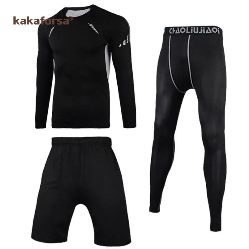Мужская спортивная одежда Kakaforsa Компрессионные спортивные костюмы