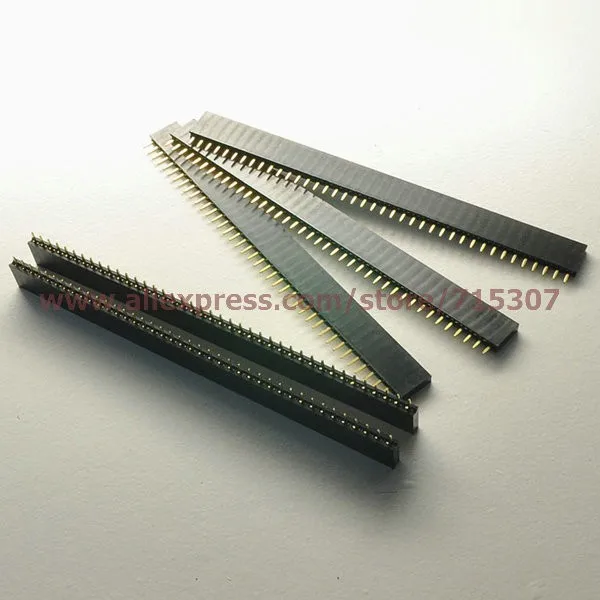 PHISCALE 20 шт. 1x40 Pin 2 54 мм интервал Однорядный гнездовой разъем прямоугольная