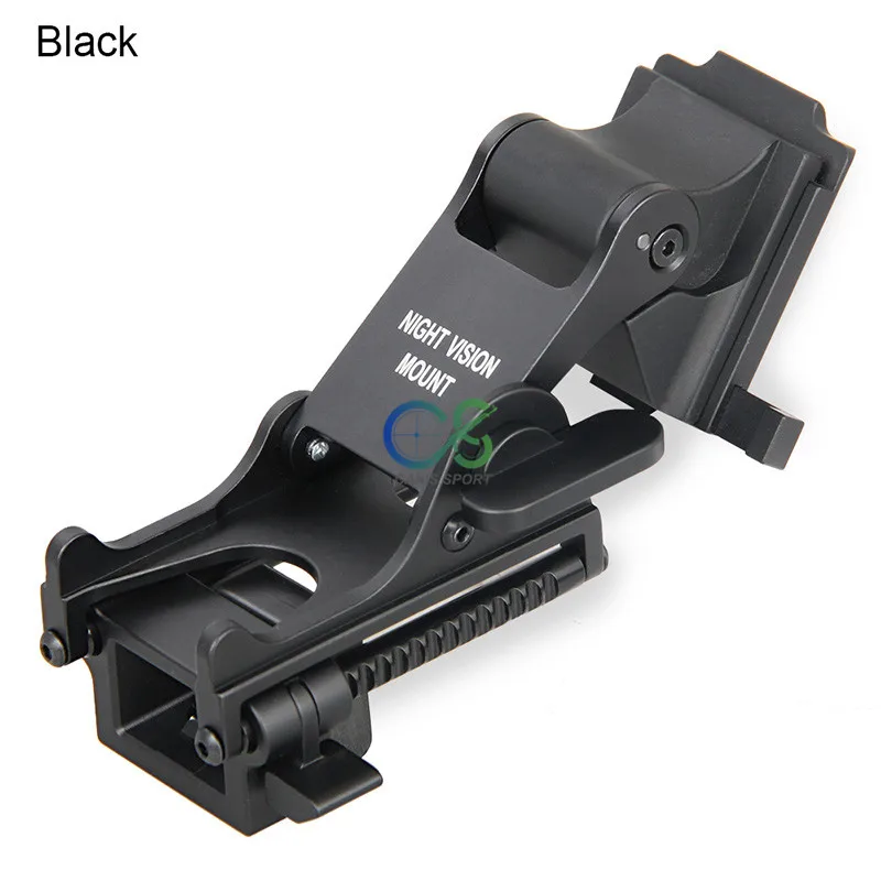 Black Rhino крепление для PSV-14, очки ночного видения(NVG) аксессуар полностью металлический Тактический шлем Крепление подходит ACH MICH быстрый, черный/коричневый - Цвет: Black