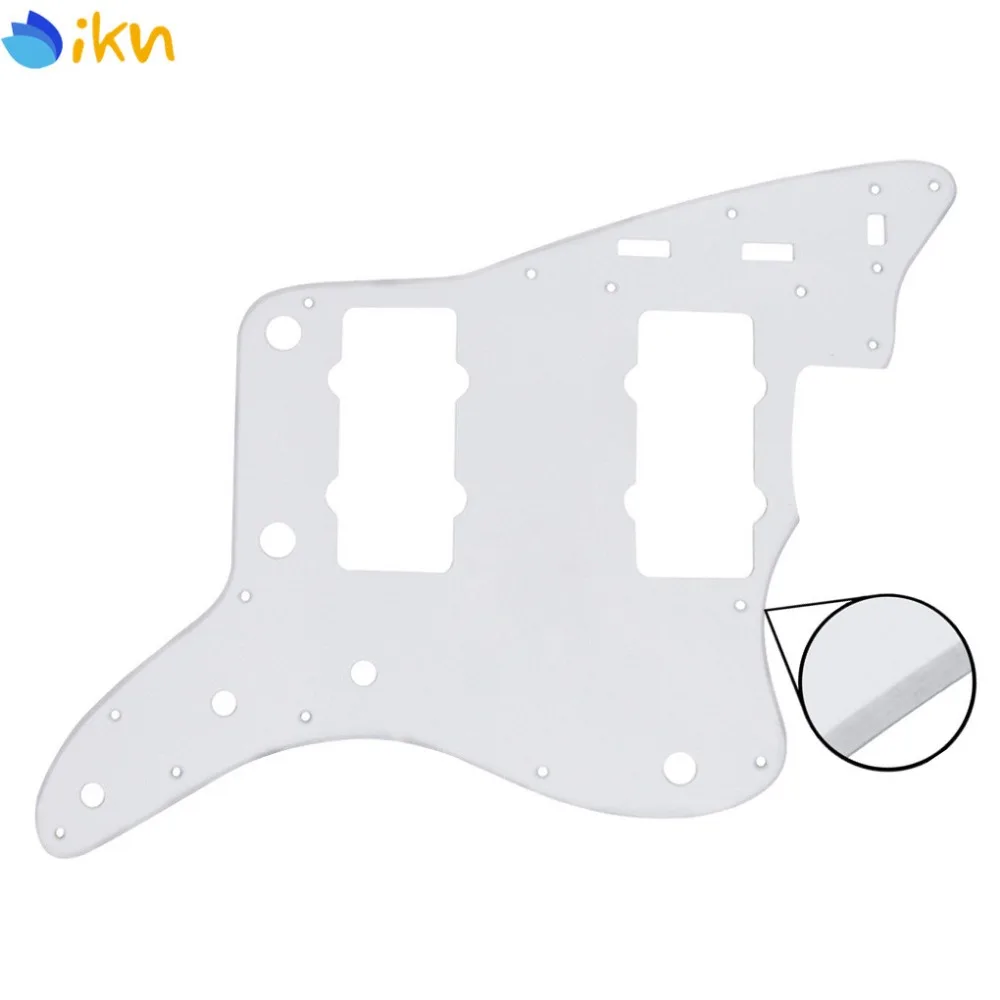 Новинка 1Ply ПВХ белая электрогитара защита от царапин пластина с винтами для