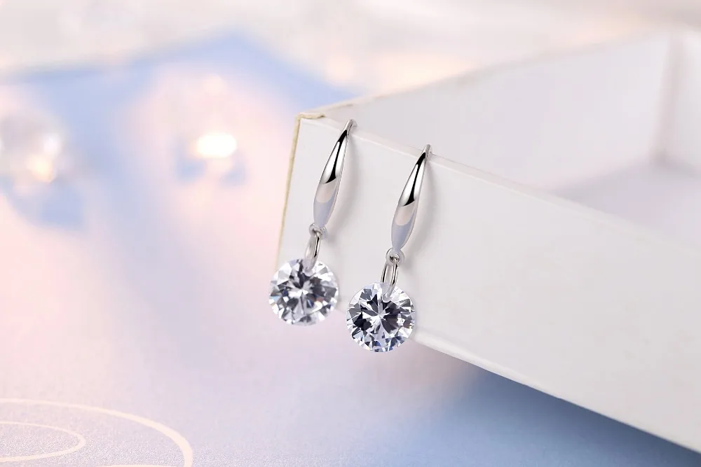 Оптовая продажа серьги ювелирные изделия из стерлингового серебра Бесплатная