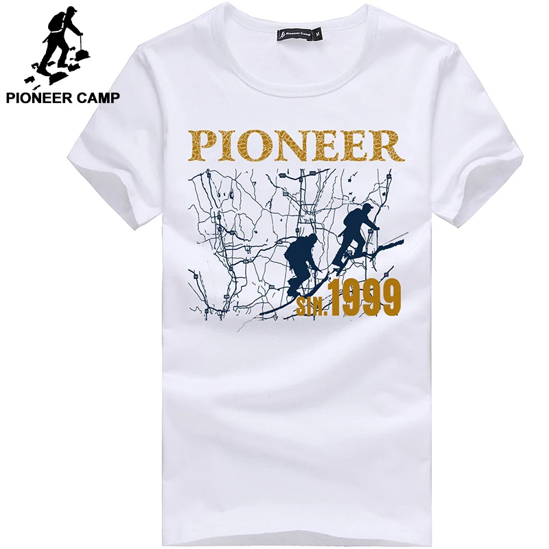 Мужская футболка Pioneer Camp хлопковая с коротким рукавом и о вырезом большие размеры