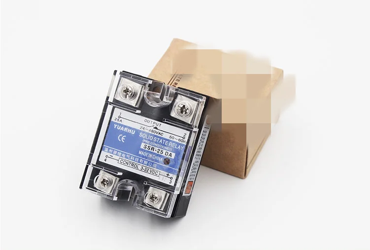 3-32VDC вход 24-440VAC выход 25A однофазный твердотельный релейный SSR-25DA | Обустройство
