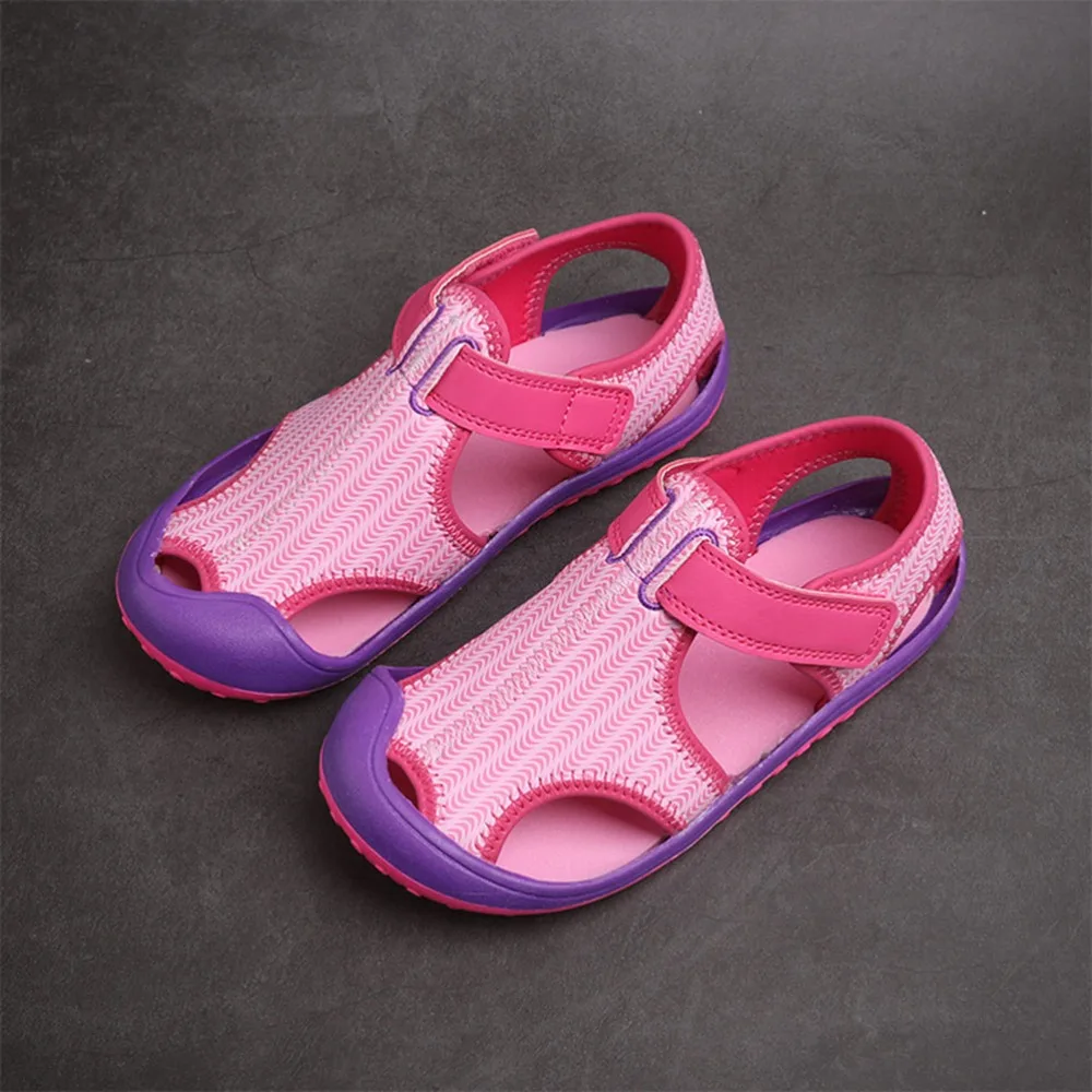 

Kids Outdoor Sneakers Girls Boys Summer Beach Breathable Athletic Closed-Toe Sandals for Kids (Toddler/Little Kid/Big Kid)