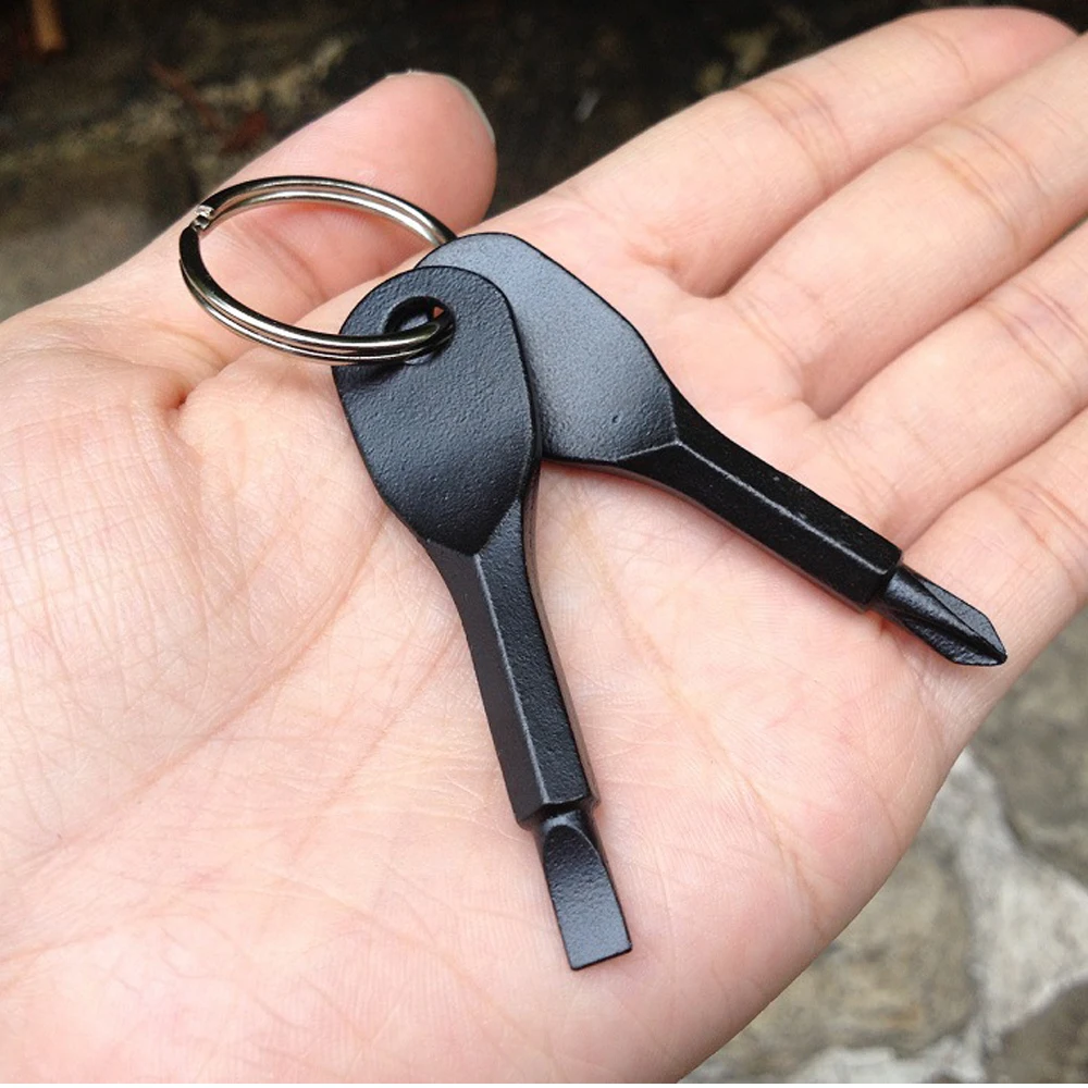 Wholesale 20pieces/lot Portable Stainless Steel Mini EDC Multifunction Screwdriver Keychain Pocket Repair Tool Travel Kit | Спорт и