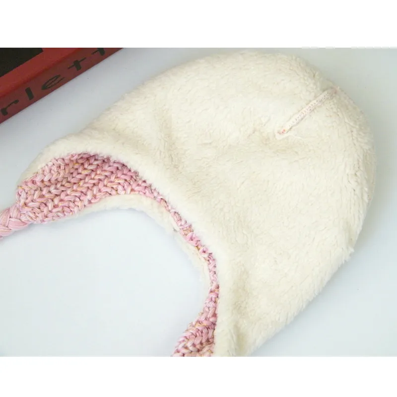 Зимние шапки для девочек розовые вязаные с рисунком совы детей шапка детские