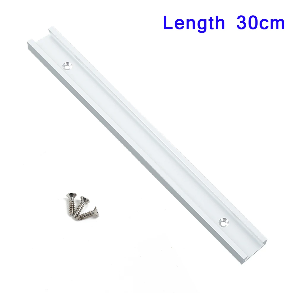 30 cm NE 0,3/0,5/0,6/0,8/1 м направляющая для резки калибровочный стержень Деревообработка т-трек t-слот рамка из алюминиевого сплава Выдвижной Стол пила - Цвет: 30 cm
