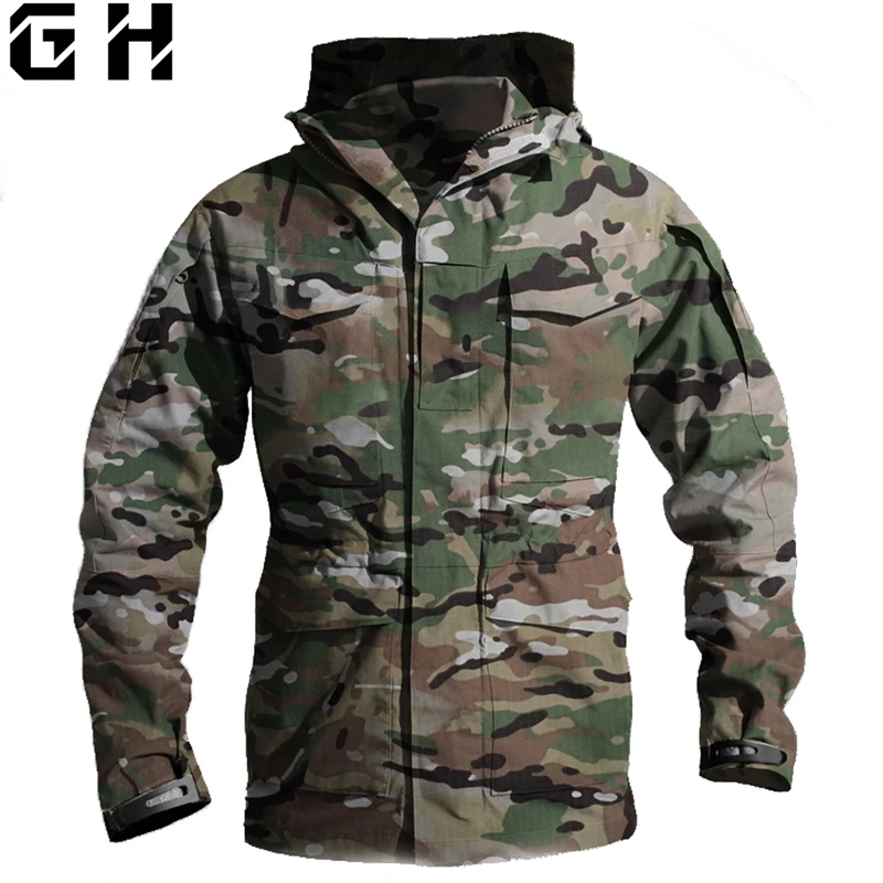 Новый M65 питон камуфляж тактический в стиле армии США Куртки мужские осень