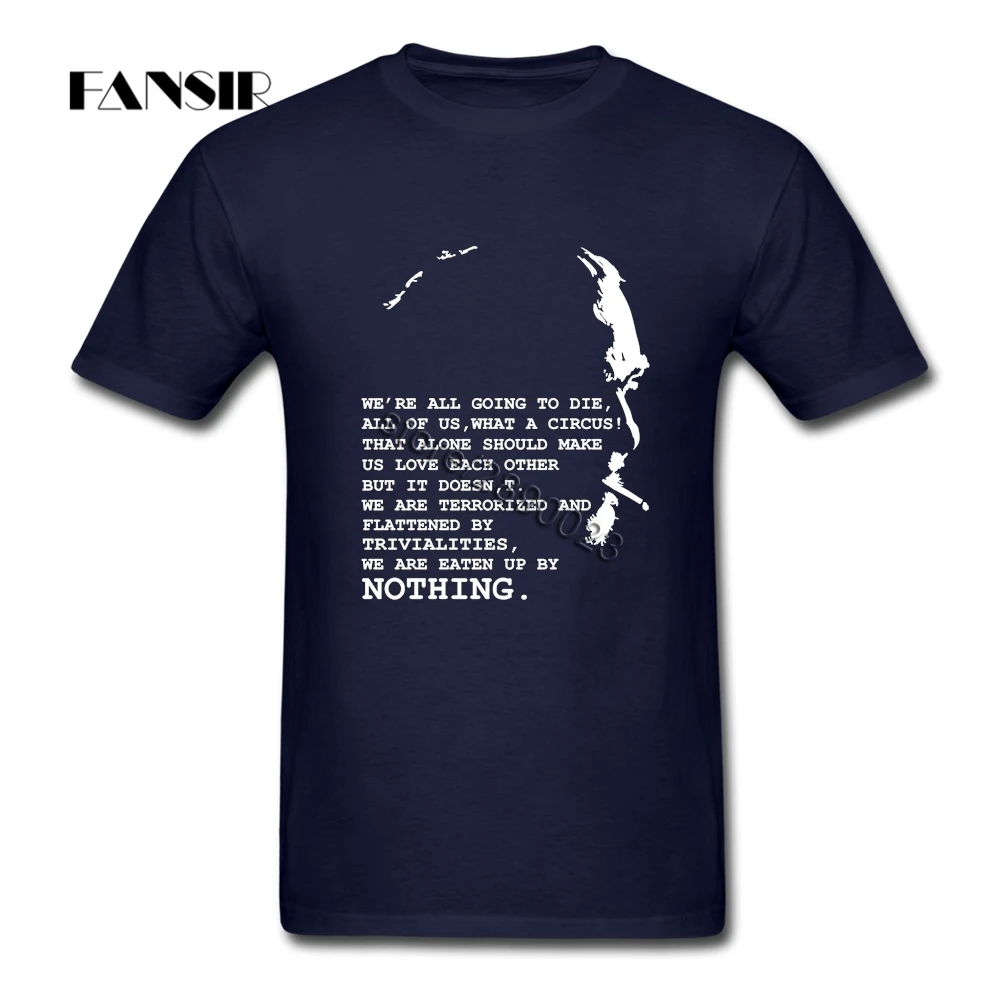 Мужские футболки Charles Bukowski уникальные мужские с коротким рукавом хлопковая