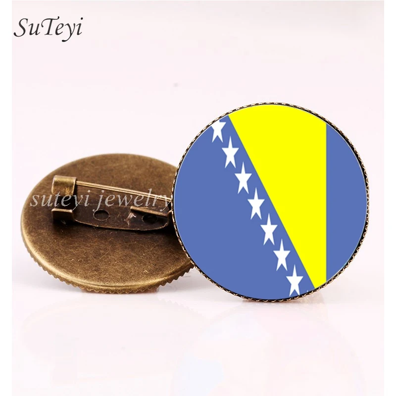 SUTEYI Высококачественная брошь в виде картины флаг Федерации