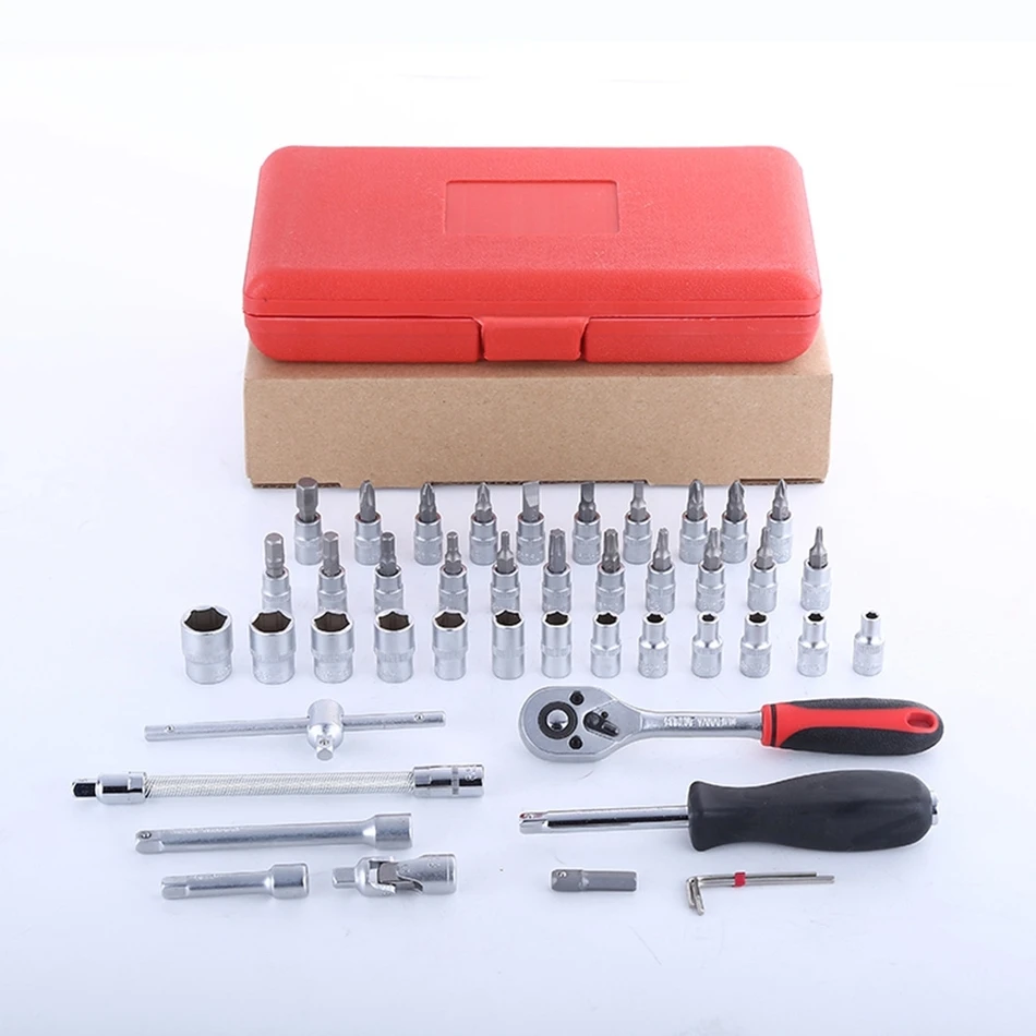 Высококачественный инструмент для ремонта автомобиля 46 шт. 1/4 дюймовый Набор