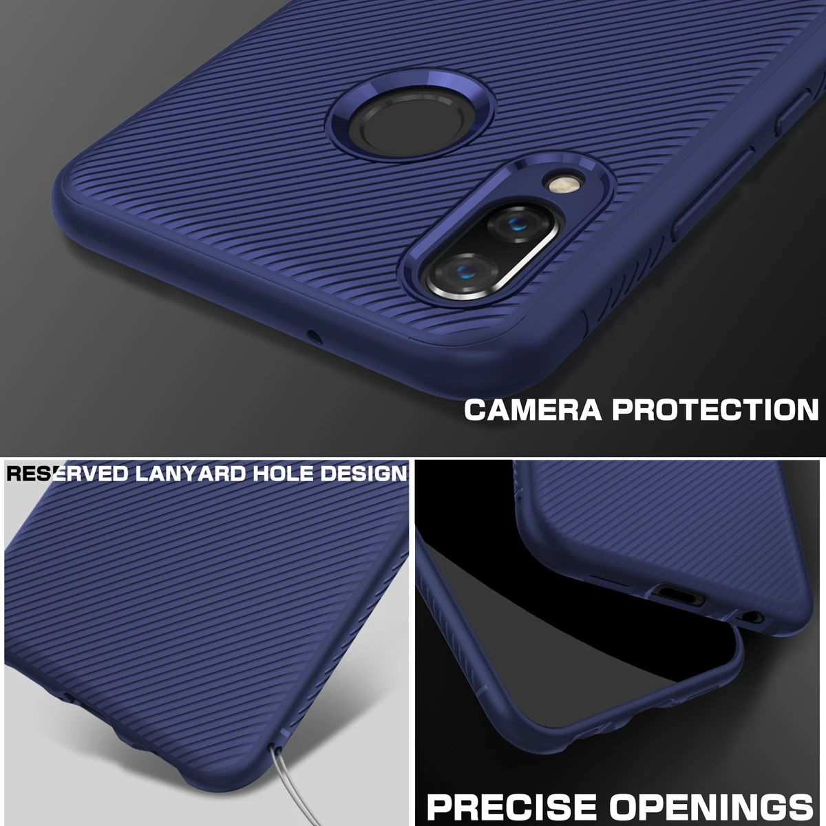CASEWIN чехол для Xiaomi Mi Play, мягкий силиконовый чехол с текстурой, Ультратонкий матовый чехол из ТПУ для Xiaomi Mi Play, 5,84 дюймов, задняя крышка, противоударный