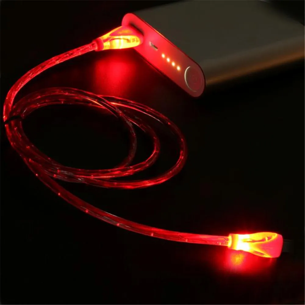 1 м светодиодный Micro USB кабель адаптер зарядное устройство для синхронизации