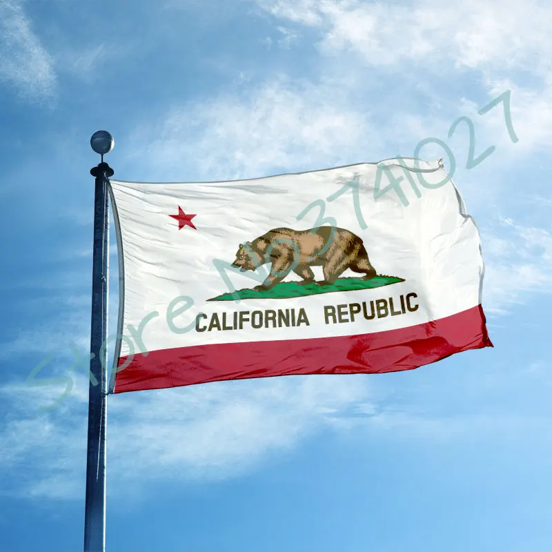 

3x5 ft Flag (90x150 cm) custom California republic with bear banner