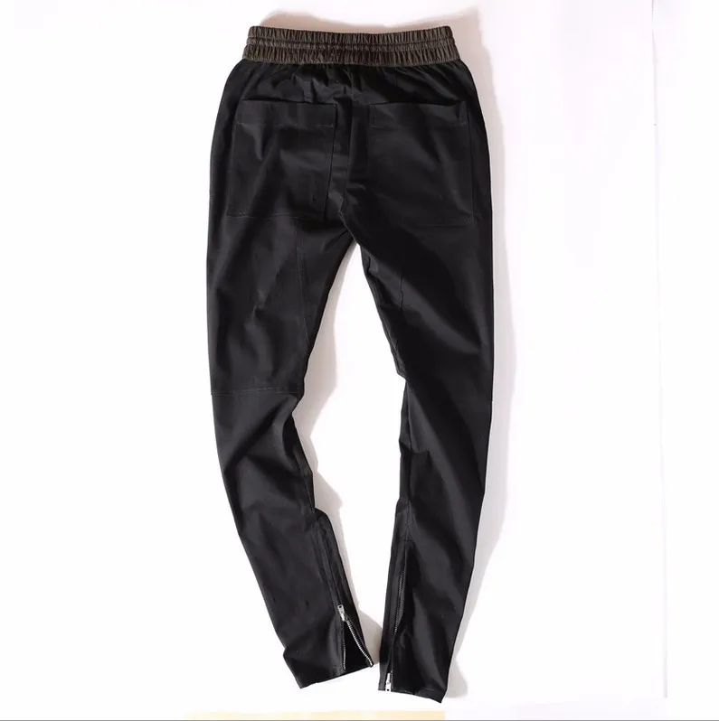 Новый хип хоп Для мужчин лодыжки молнии брюки Джастин Бибер Канье Уэст