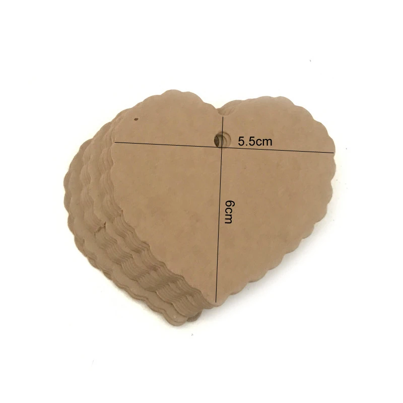 100 шт. упаковочная этикетка коричневые бирки из крафт бумаги сделай сам гребешок