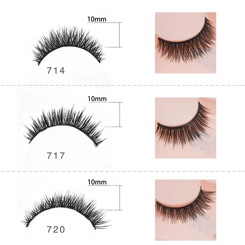 Накладные ресницы для наращивания 3D из натуральной норки HP1149 | Красота и здоровье