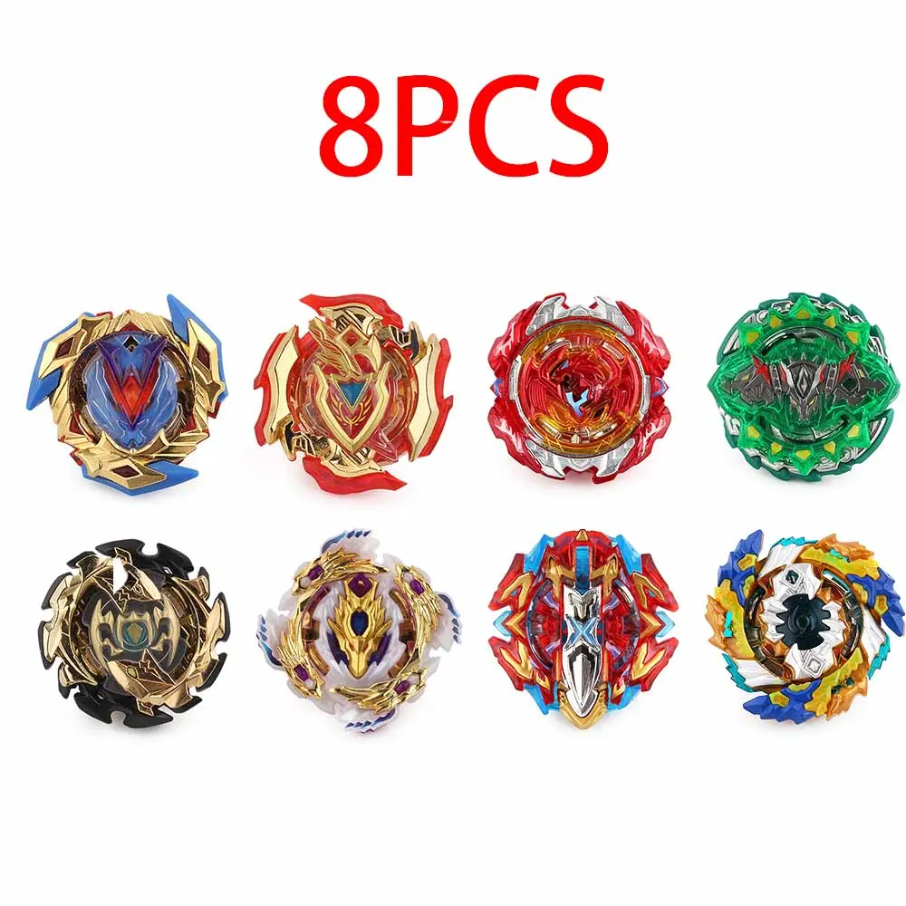 SZTL-8PCS-3 Набор топов пусковых устройств Beyblade Toupie Metal God Burst spinning top Bey Blade Blades Toy bay blade bables - Цвет: SZTL-8PCS-3