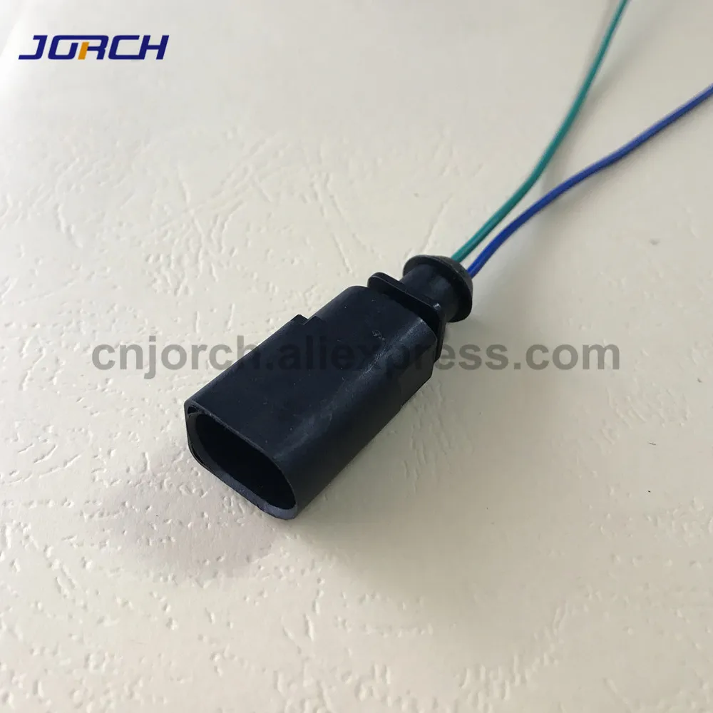 Жгут проводов 2pin 1J0973802 для VW EOS Golf Passat Audi, 2-сторонний штекер, Плоский контактный корпус, разъем, жгут проводов, кабель, 1 шт.