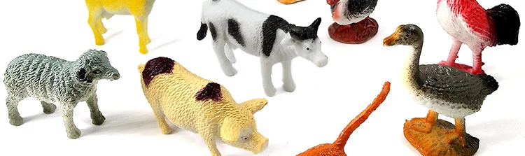 Мини-модель животного на ферме лошадь кошка собака корова свинья курица фигурка утки домашний декор миниатюрное украшение для сада в виде Феи аксессуары игрушки