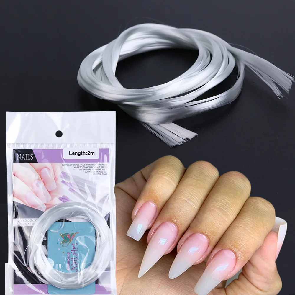 1 упаковка стекловолоконная форма для наращивания ногтей УФ гель fibernail быстрое