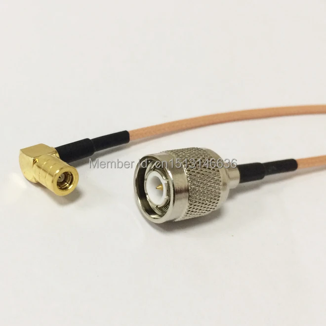 

New TNC Male Plug Switch SMB Female Jack Right Angle RG316 Cable Adapter 15CM 6" for wireless antenna