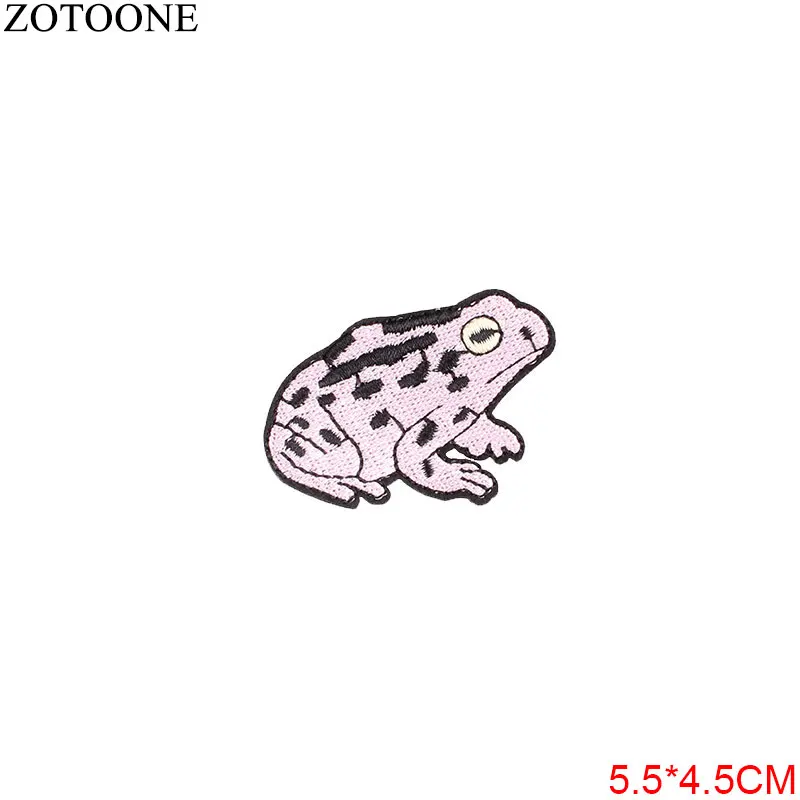 ZOTOONE Милая нашивка в виде животного для одежды, железная вышитая аппликация для шитья, нашивки для шитья, эмблема на ткани, аксессуары для одежды DIY G - Цвет: 3369