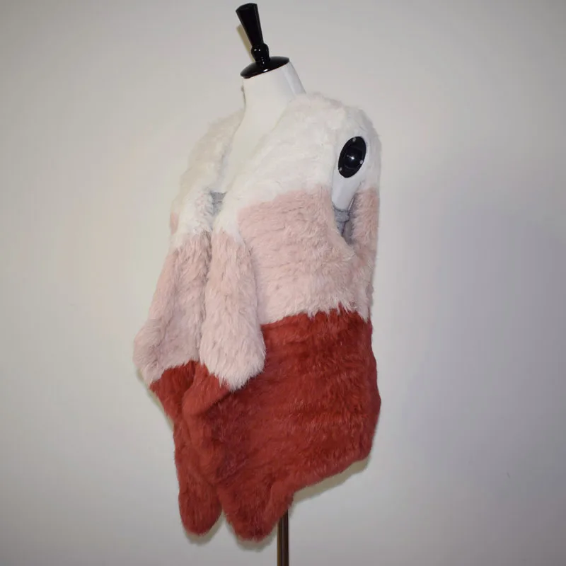 (TopFurMall) женский жилет из натурального кроличьего меха Женский натуральный
