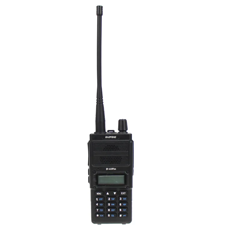 Black Baofeng BF-A55 Plus Walkie Talkie двухдиапазонный VHF/UHF 136-174/400-520 МГц 8 Вт мощность передачи 128CH Охота CB Ham радио сканер - Цвет: Black