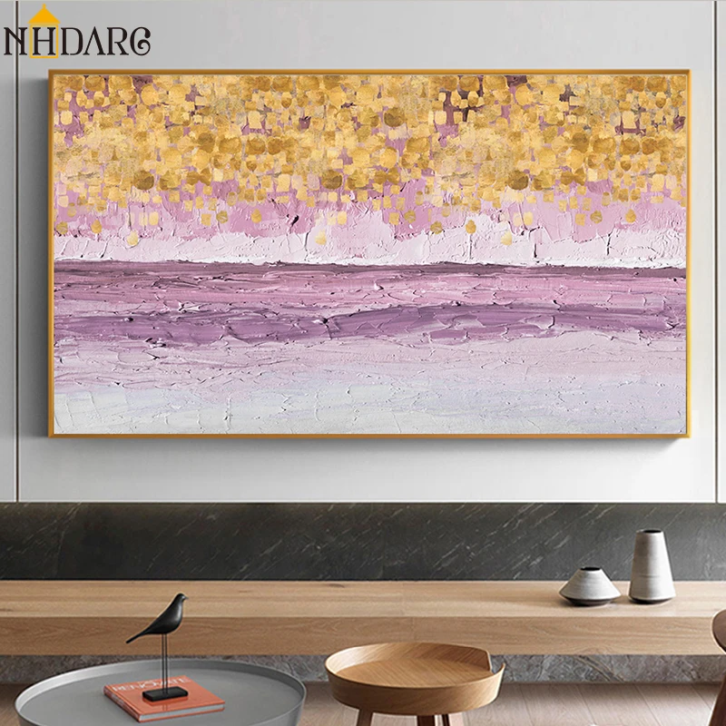 

Pink Yellow Abstract Decoration Canvas Print Painting Poster Art Wall Picture for Living Room Home Decoration Wall Art