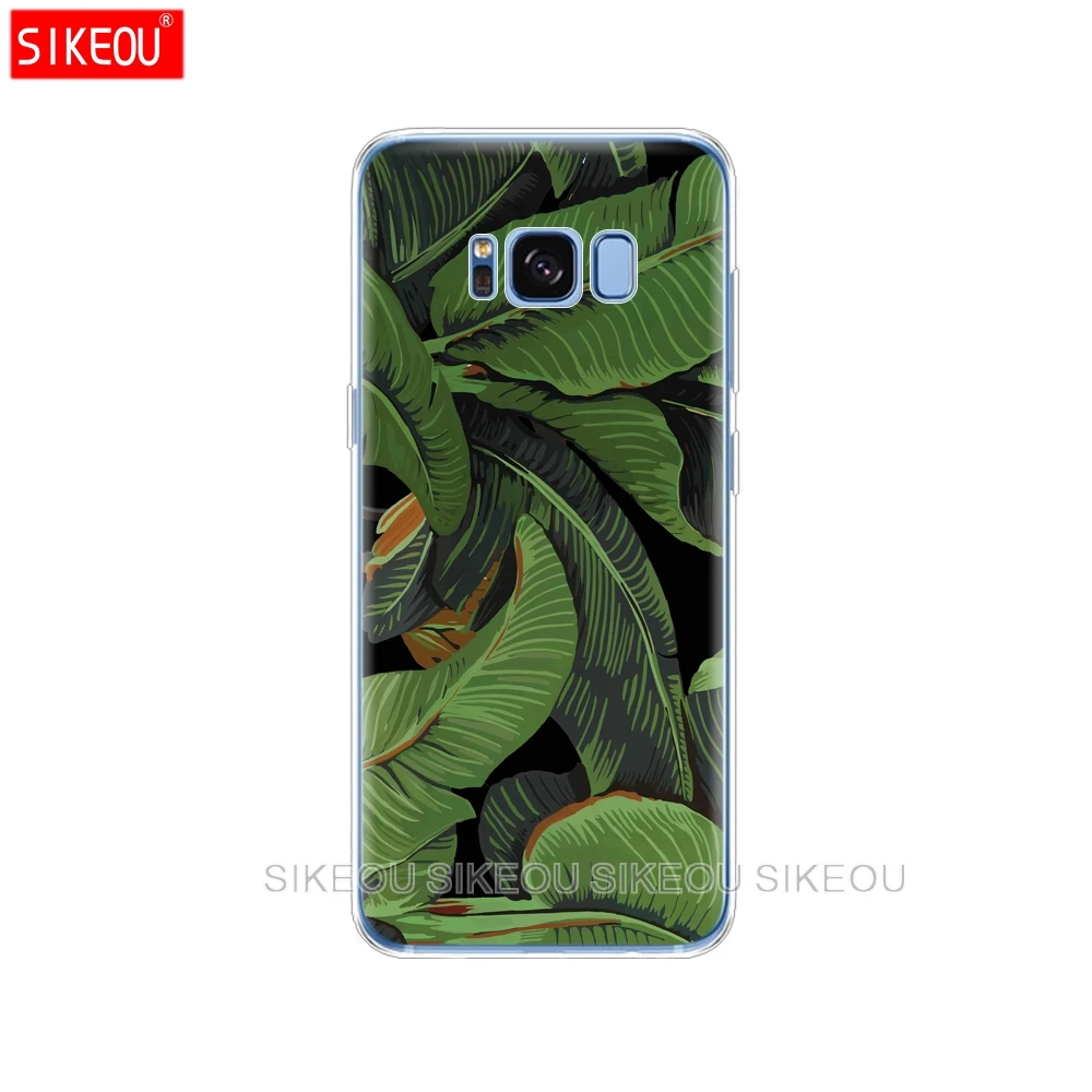 Силиконовый чехол для Samsung Galaxy S9 S8 S7 S6 edge S5 S4 S3 PLUS телефона с тропическими