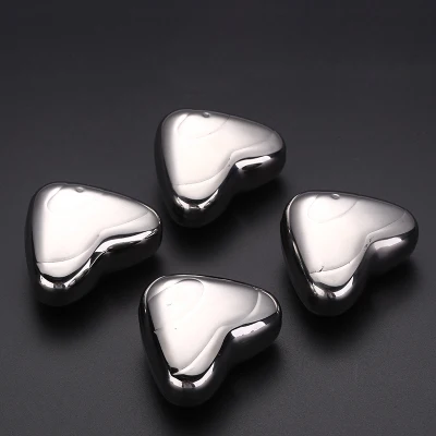 27mm With Clip 4PCs Различные 304 кубики льда из нержавеющей стали кофейные зерна камень с зажимом Творческий Виски камни шампанского охладитель пива камни Бар Инструмент - Цвет: 27mm With Clip 4PCs