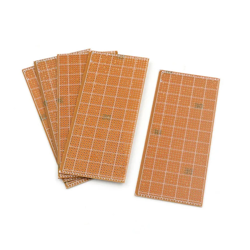 5 шт./компл. 6,5x14,5 см DIY прототип печатной платы Stripboard Veroboard Uncut PCB Platine односторонняя монтажная плата