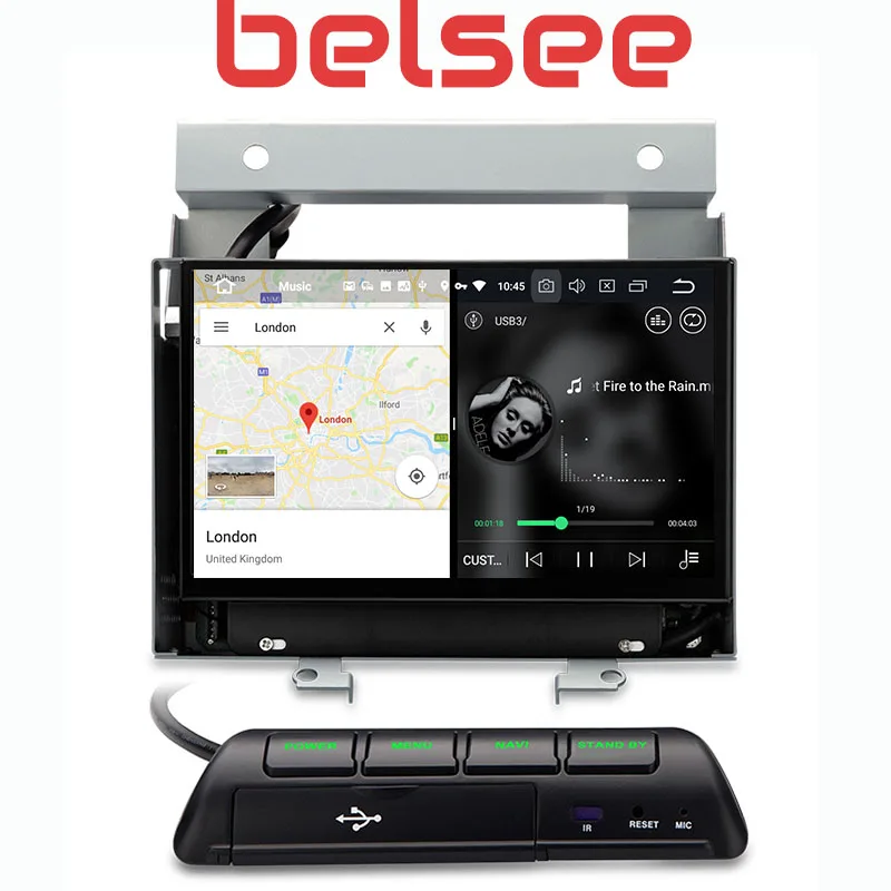 Belsee Android 8,0 сенсорный экран gps радио Мультимедиа Стерео обновление для Land Rover freelander II 2 2007 2008 2009 2010 2011 2012