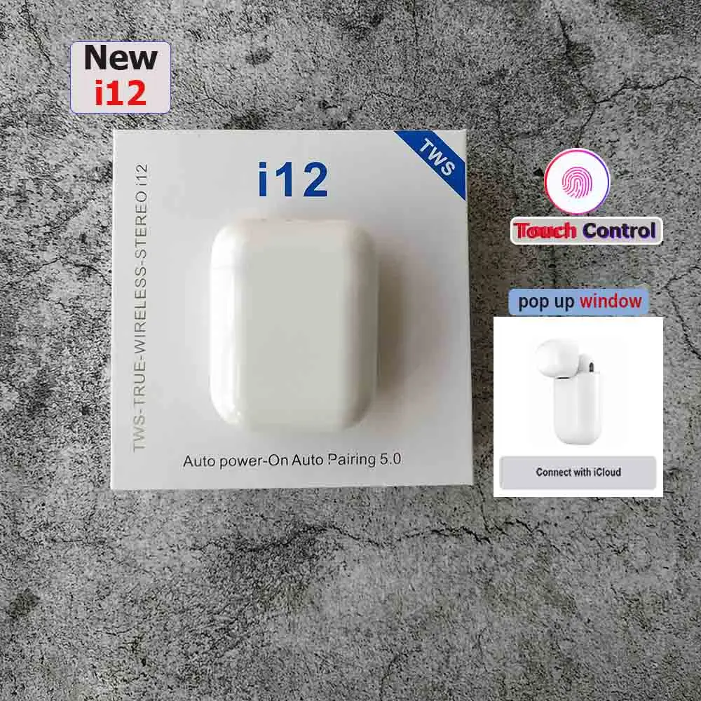 Pop up i12 tws Bluetooth 5,0 сенсорный наушник наушники гарнитура Беспроводные наушники для iphone ear pk i10 tws