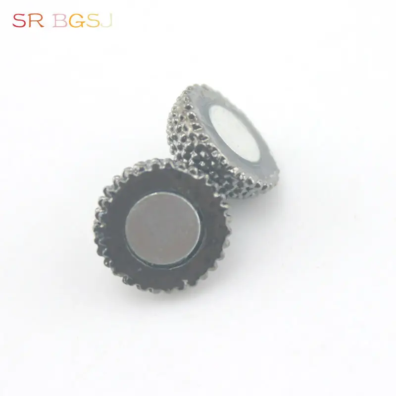 Бесплатная доставка 5 шт 10 мм круглый шар винтажный черный ювелирное изделие