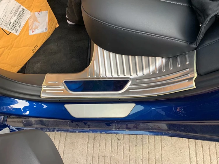 Автомобильные аксессуары для Tesla Model 3 2017-2021 внутренняя панель порога из