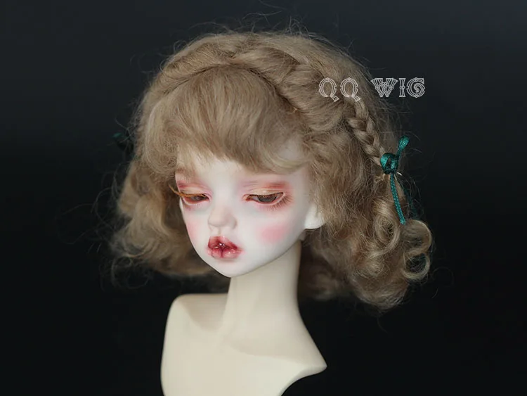 Новинка 1/4 парик для шарнирной куклы короткие красивые волнистые волосы Sd
